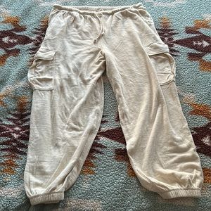 XLG  cream Aerie draw string joggers